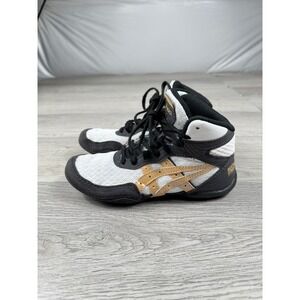 ASICS Youth Size K13 Matflex 7 1084A013 Wrestling White Champagne Shoes
